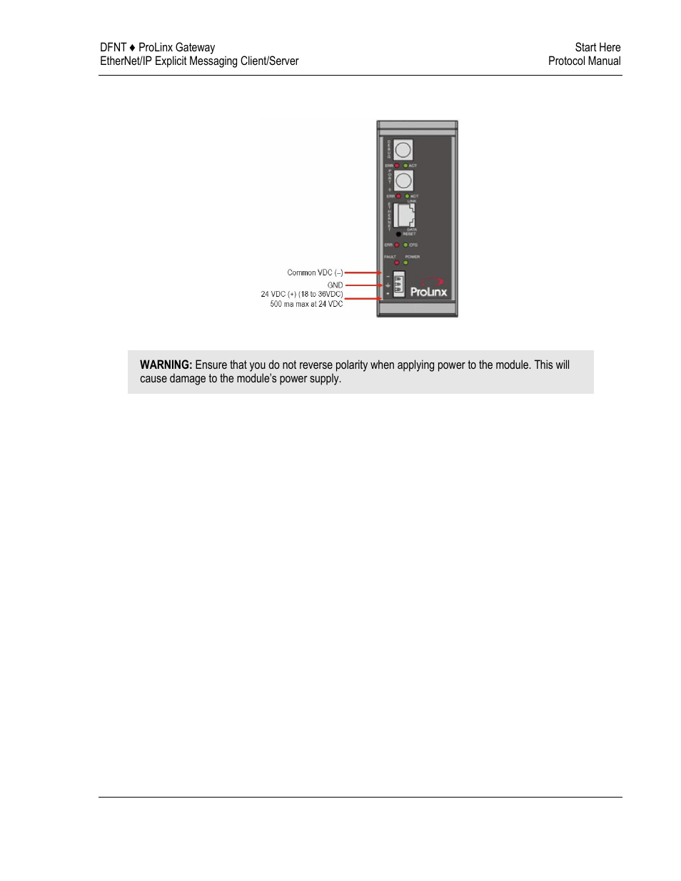 Connecting power to the unit | ProSoft Technology 5204-DFNT-PDPMV1 User Manual | Page 13 / 124