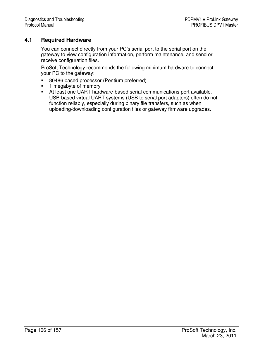 ProSoft Technology 5204-DFNT-PDPMV1 User Manual | Page 106 / 157