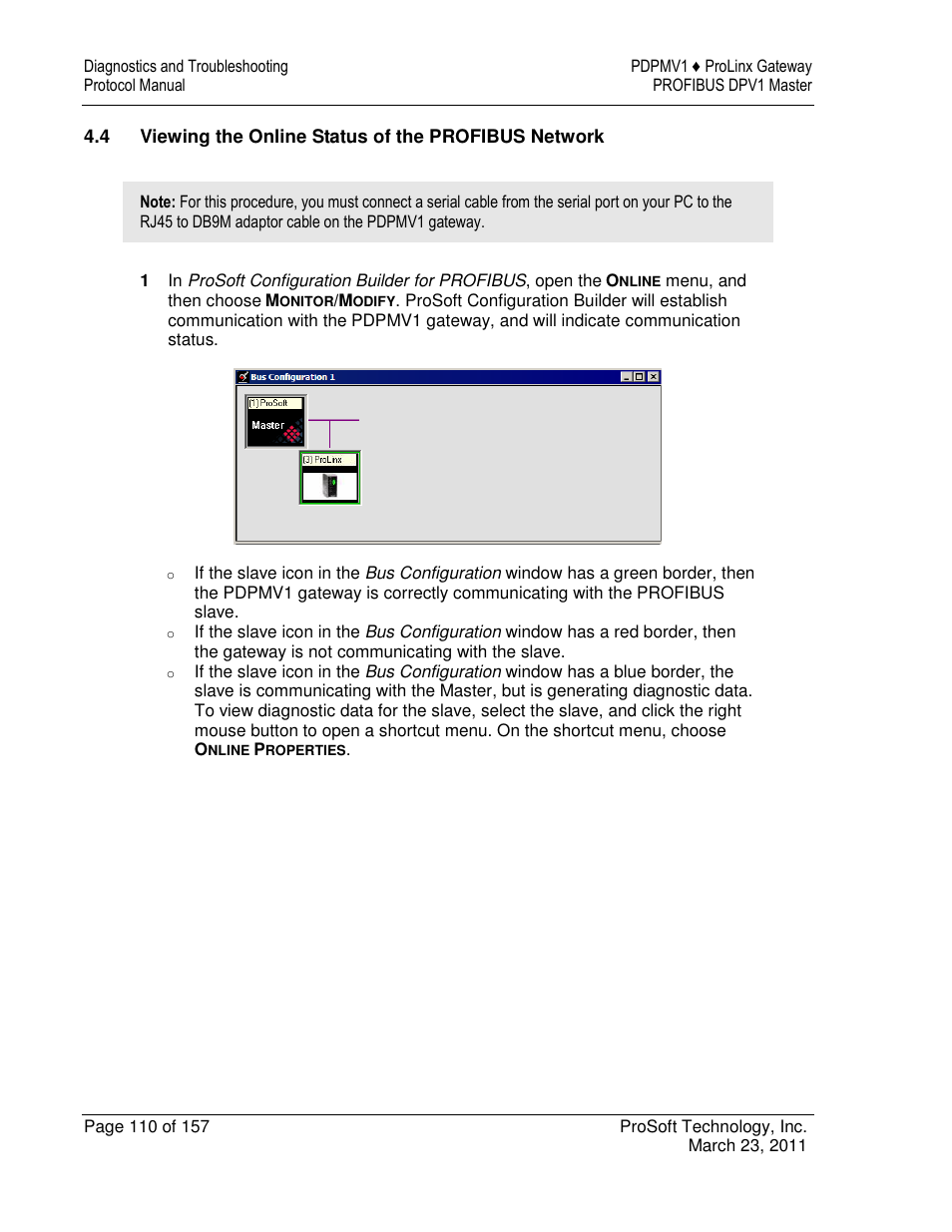 ProSoft Technology 5204-DFNT-PDPMV1 User Manual | Page 110 / 157