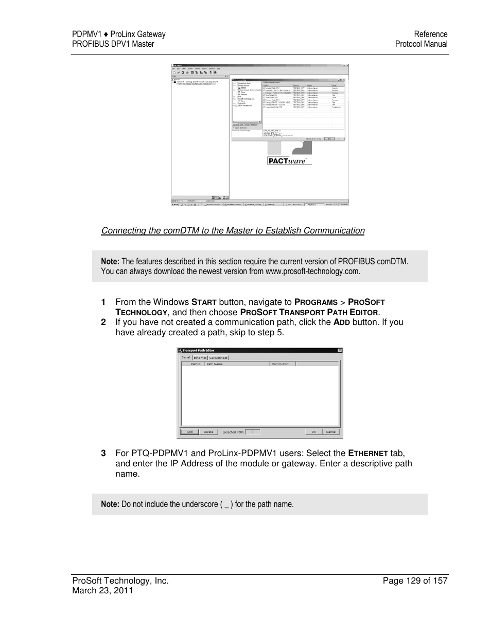 ProSoft Technology 5204-DFNT-PDPMV1 User Manual | Page 129 / 157