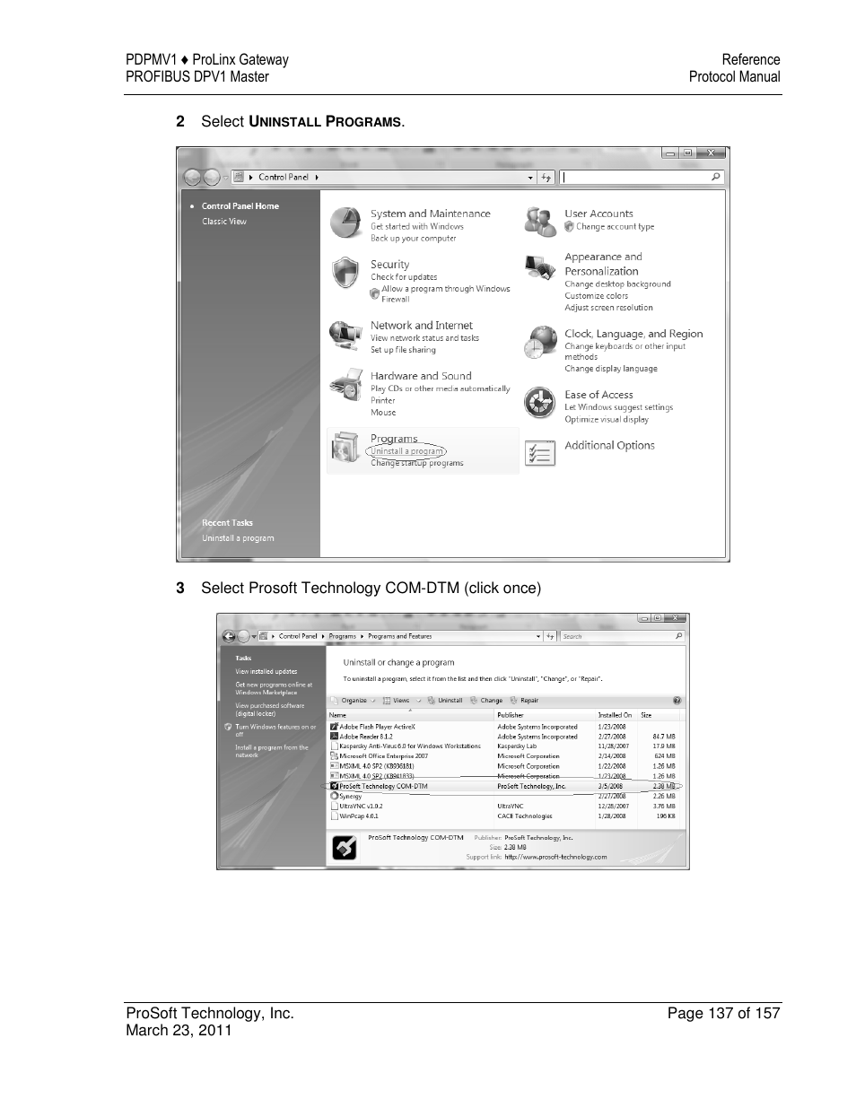 ProSoft Technology 5204-DFNT-PDPMV1 User Manual | Page 137 / 157