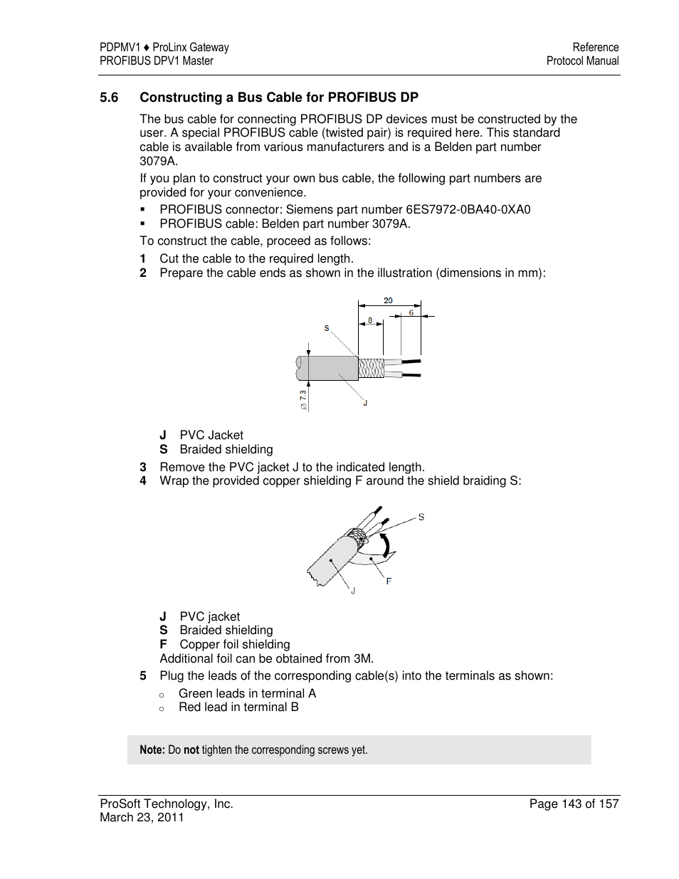 ProSoft Technology 5204-DFNT-PDPMV1 User Manual | Page 143 / 157