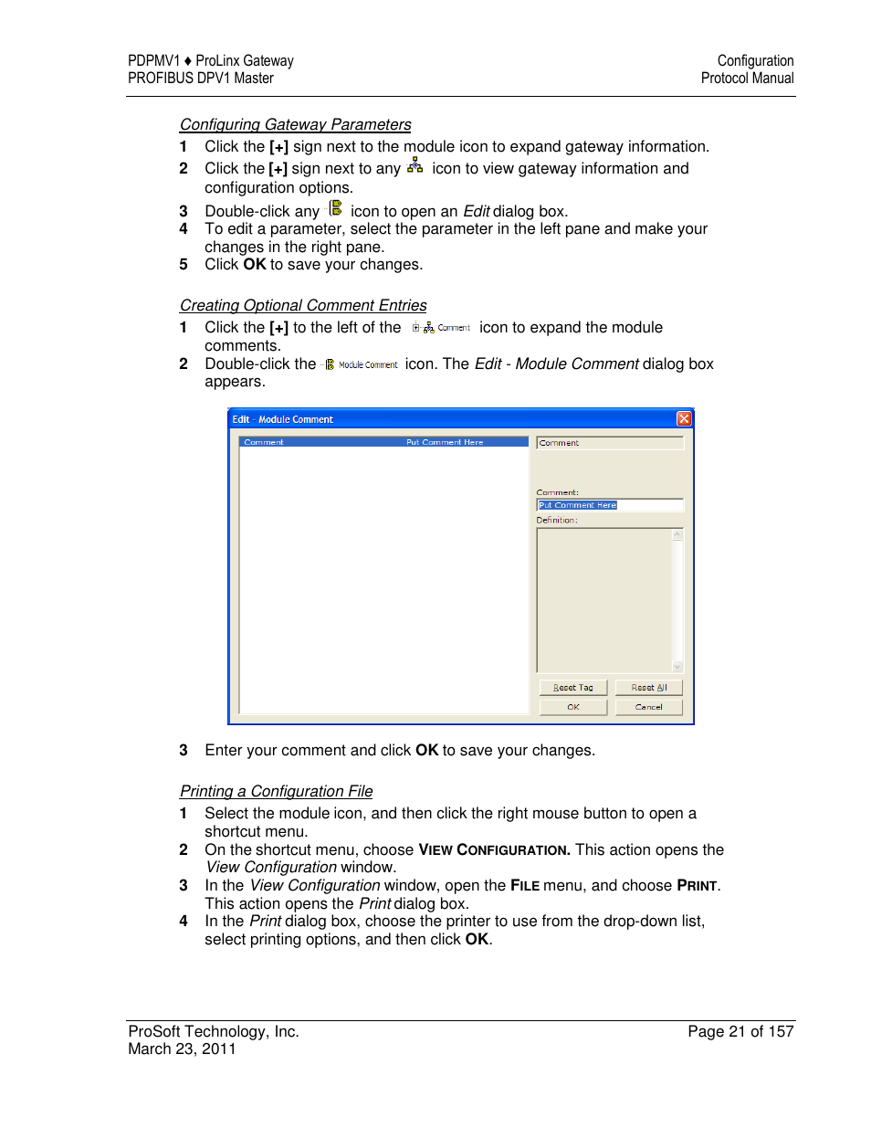 ProSoft Technology 5204-DFNT-PDPMV1 User Manual | Page 21 / 157