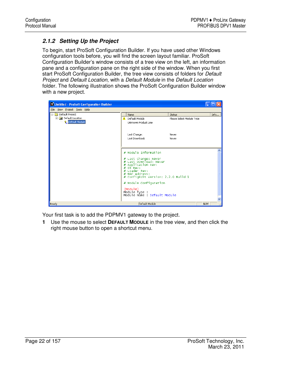 ProSoft Technology 5204-DFNT-PDPMV1 User Manual | Page 22 / 157