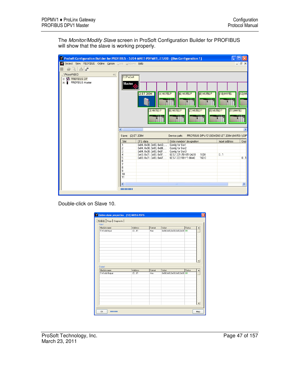 ProSoft Technology 5204-DFNT-PDPMV1 User Manual | Page 47 / 157