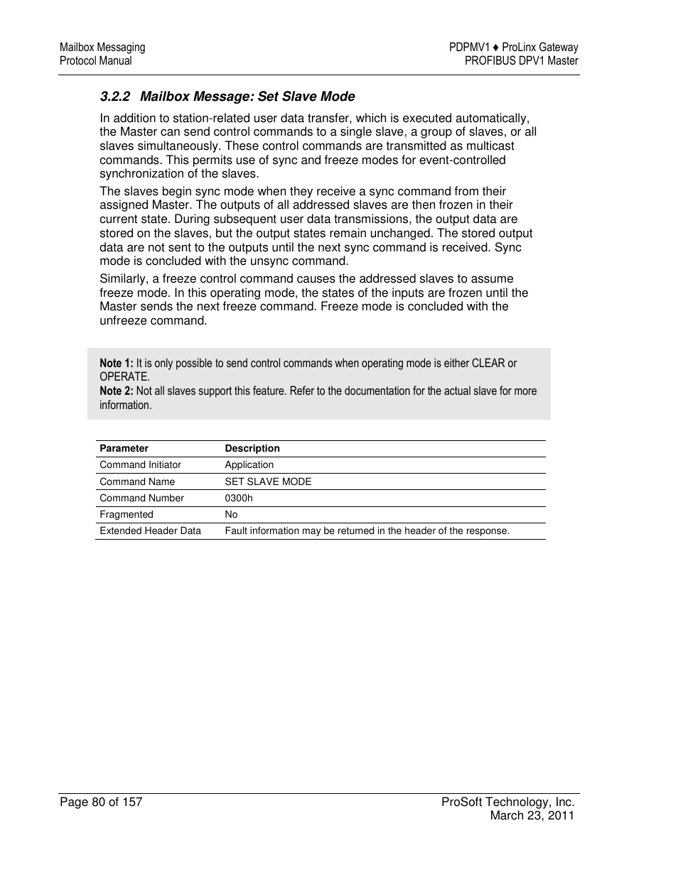 ProSoft Technology 5204-DFNT-PDPMV1 User Manual | Page 80 / 157