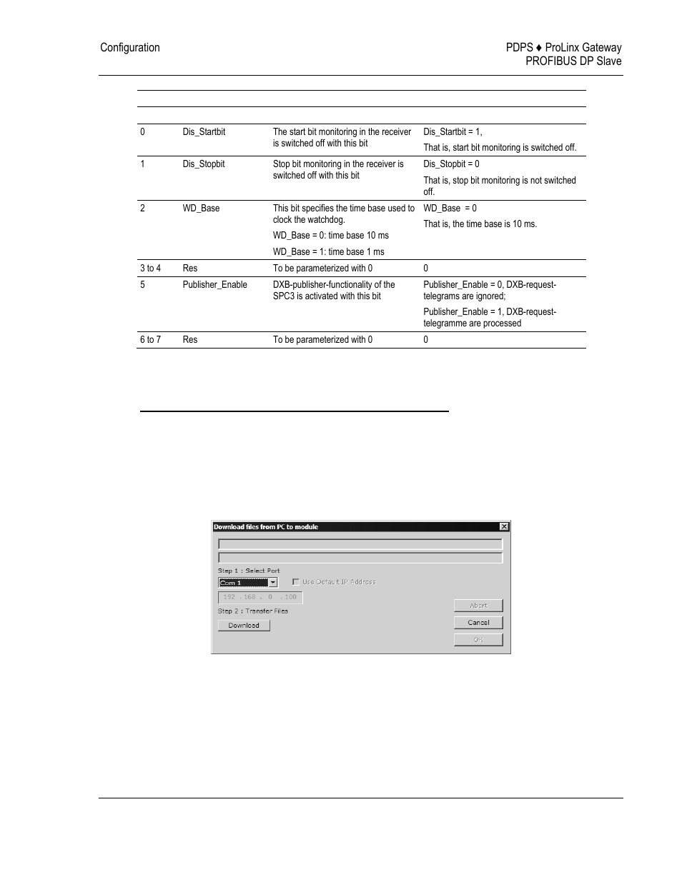 Downloading a file from pc to the module | ProSoft Technology 5205-DFNT-PDPS User Manual | Page 29 / 61