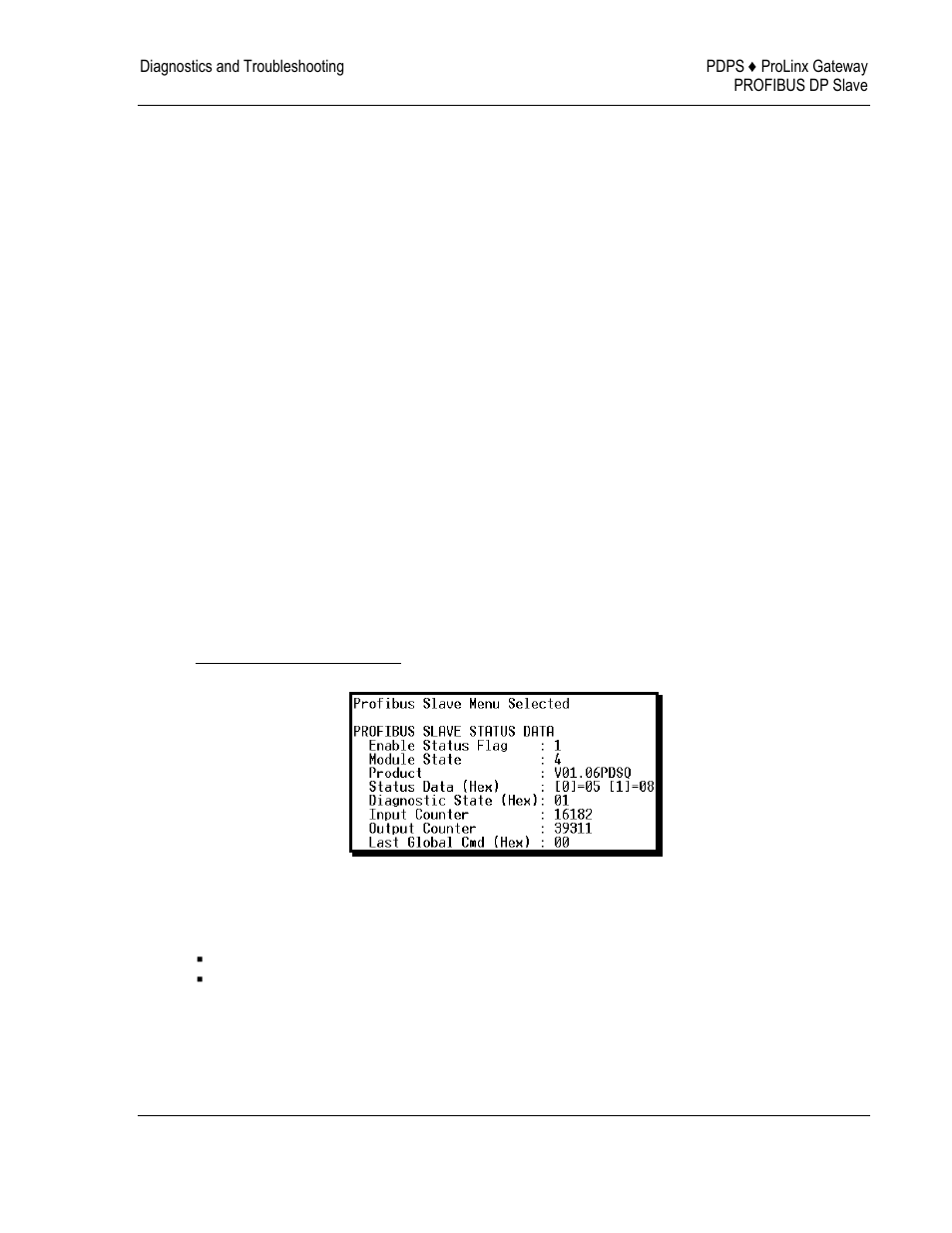Viewing profibus status | ProSoft Technology 5205-DFNT-PDPS User Manual | Page 43 / 61