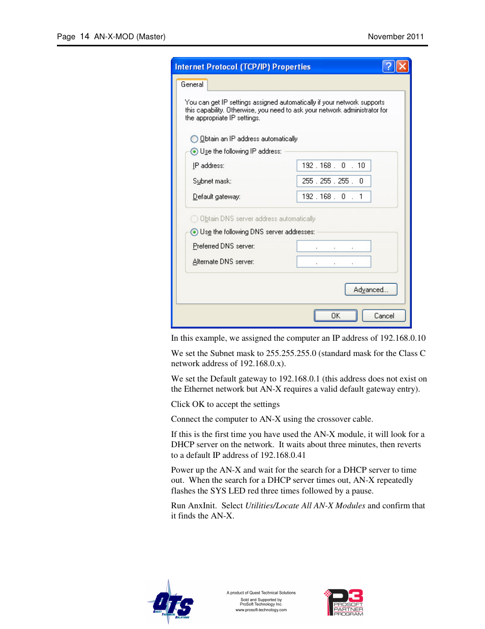 ProSoft Technology AN-X-MOD User Manual | Page 18 / 79