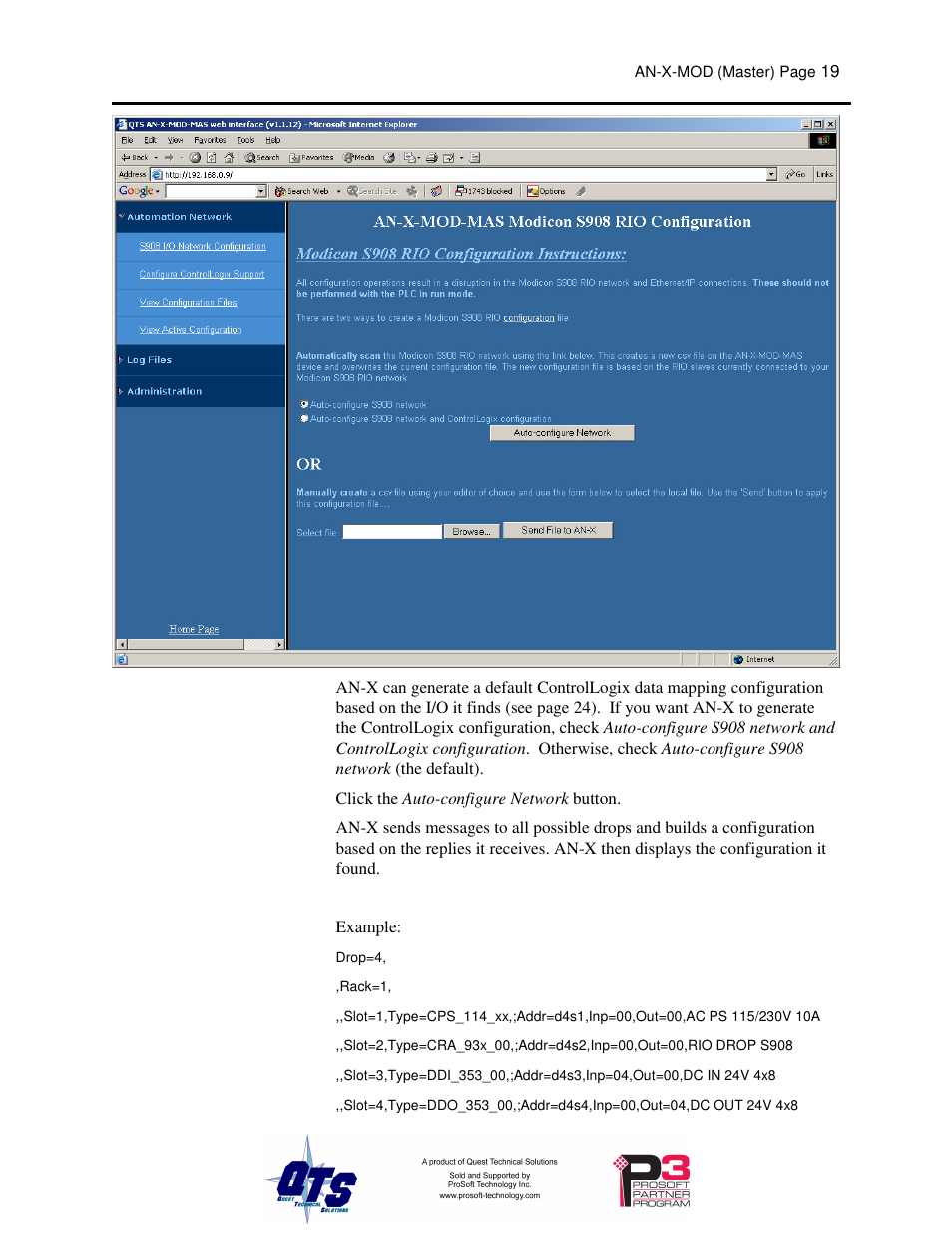 ProSoft Technology AN-X-MOD User Manual | Page 23 / 79