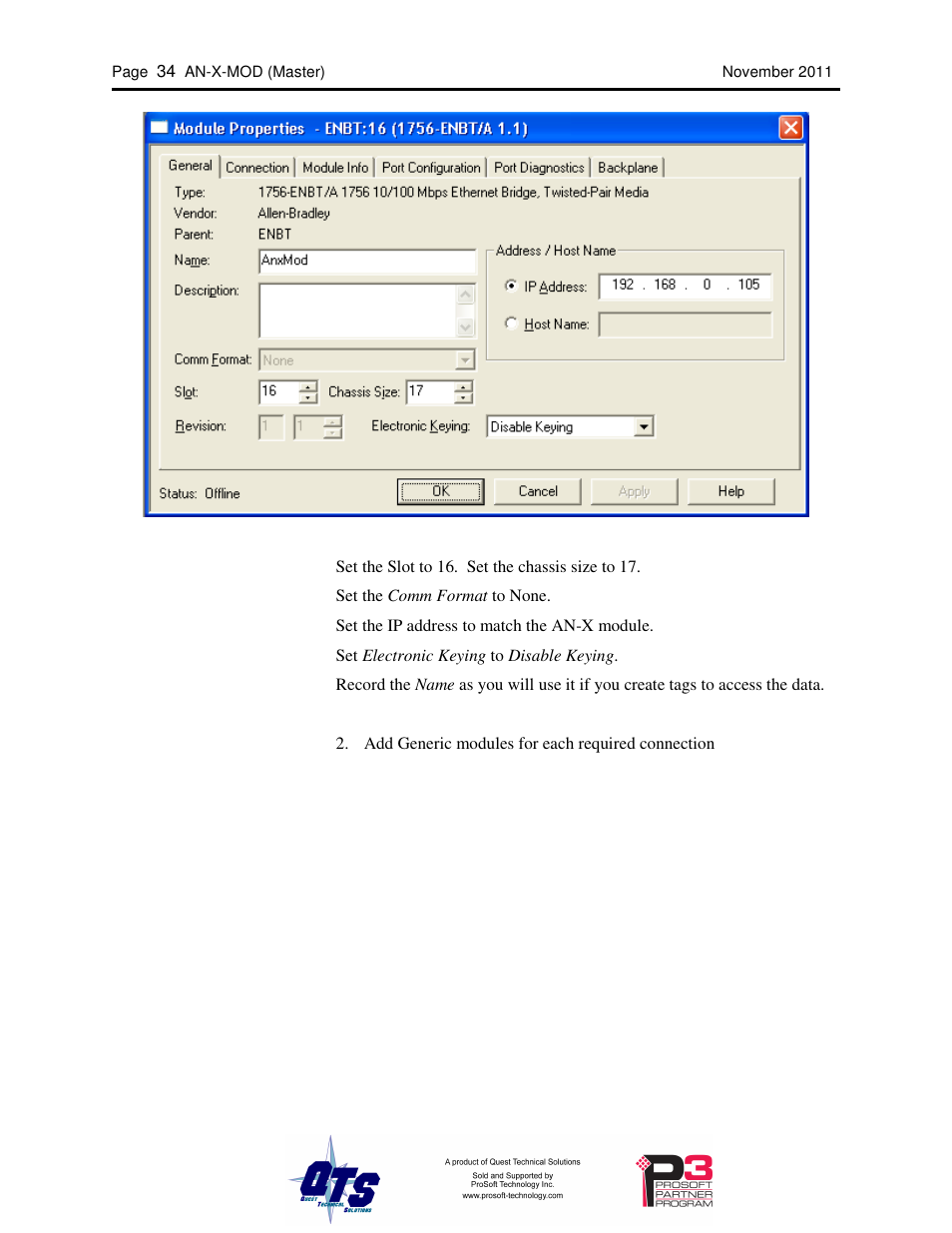 ProSoft Technology AN-X-MOD User Manual | Page 38 / 79