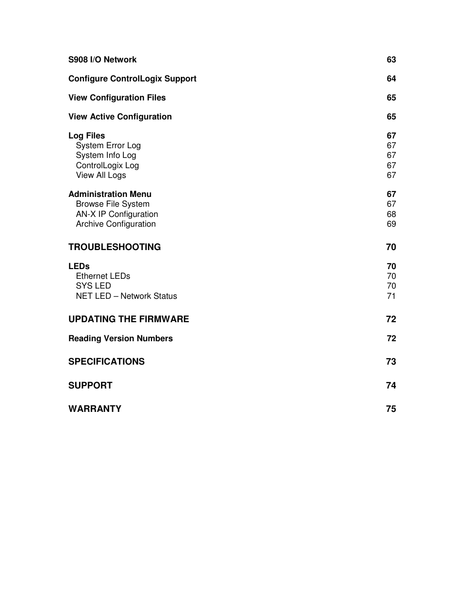 ProSoft Technology AN-X-MOD User Manual | Page 5 / 79