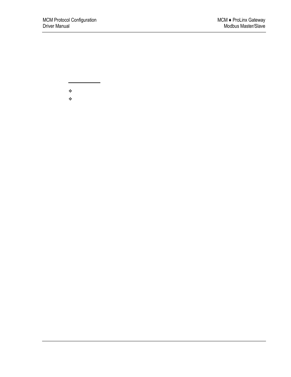 3 mcm protocol configuration | ProSoft Technology 5202-DFNT-MCM4 User Manual | Page 17 / 80