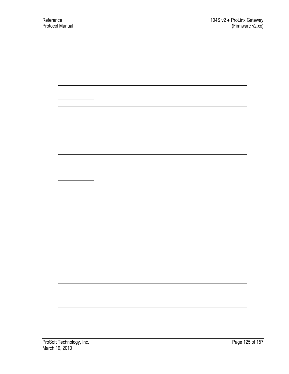 ProSoft Technology 5201-DFNT-104S User Manual | Page 125 / 157