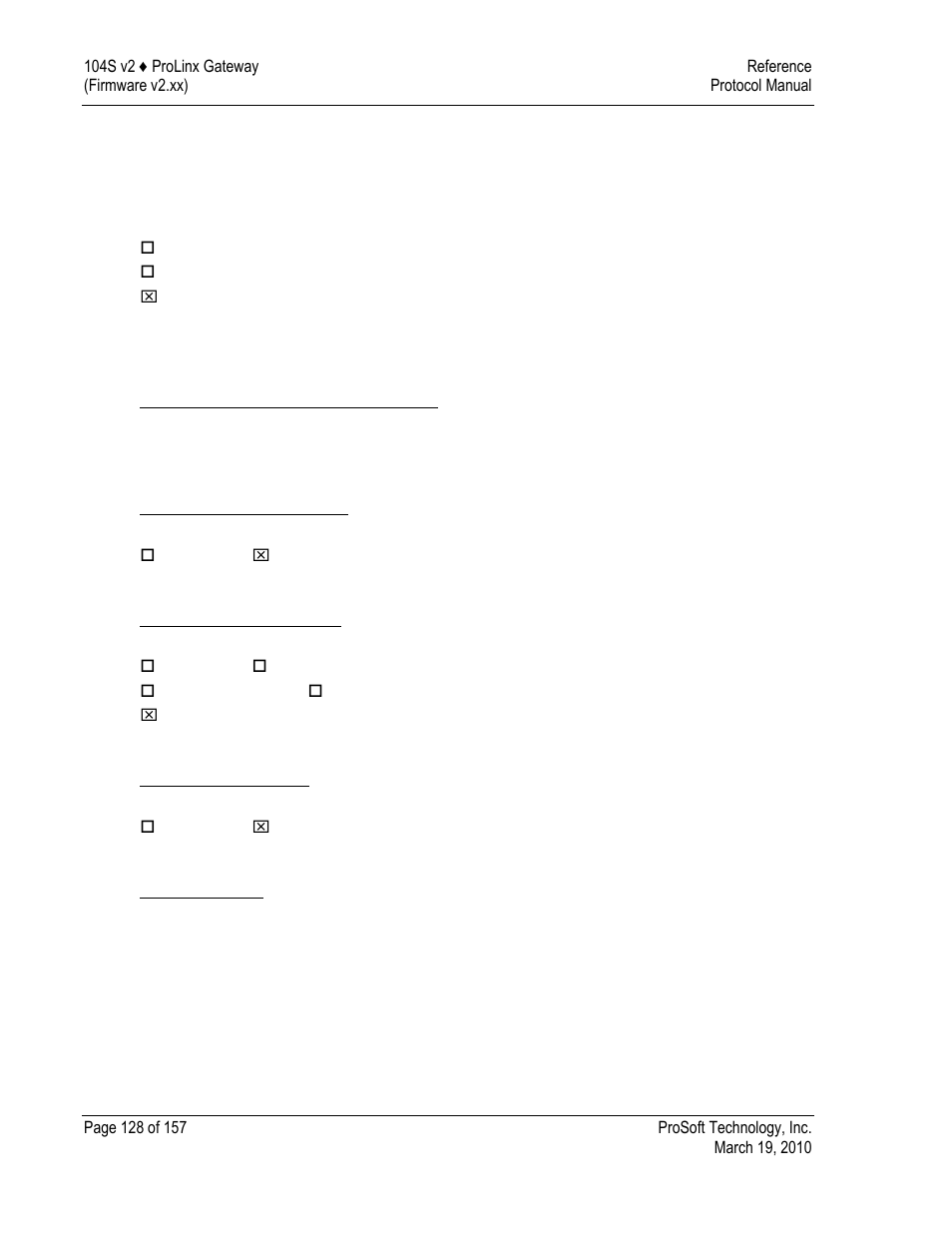 System or device, Application layer, Transmission mode for application data | Common address of asdu, Information object address, Cause of transmission, Length of apdu | ProSoft Technology 5201-DFNT-104S User Manual | Page 128 / 157