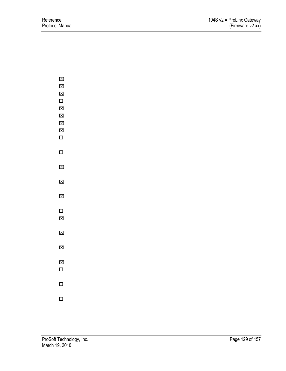 Selection of standard asdus, Process information in monitor direction | ProSoft Technology 5201-DFNT-104S User Manual | Page 129 / 157