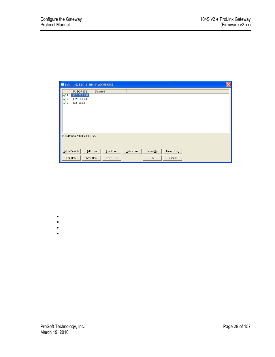 Iec-870-5-104 ip addresses, M_sp_na_1 104 | ProSoft Technology 5201-DFNT-104S User Manual | Page 29 / 157