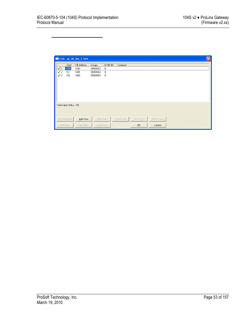 ProSoft Technology 5201-DFNT-104S User Manual | Page 53 / 157