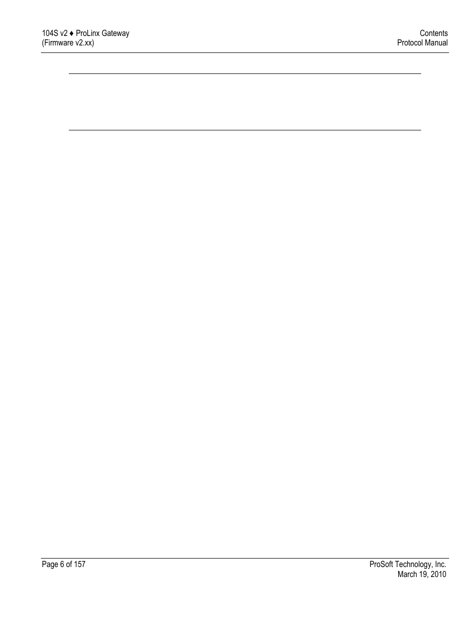 ProSoft Technology 5201-DFNT-104S User Manual | Page 6 / 157