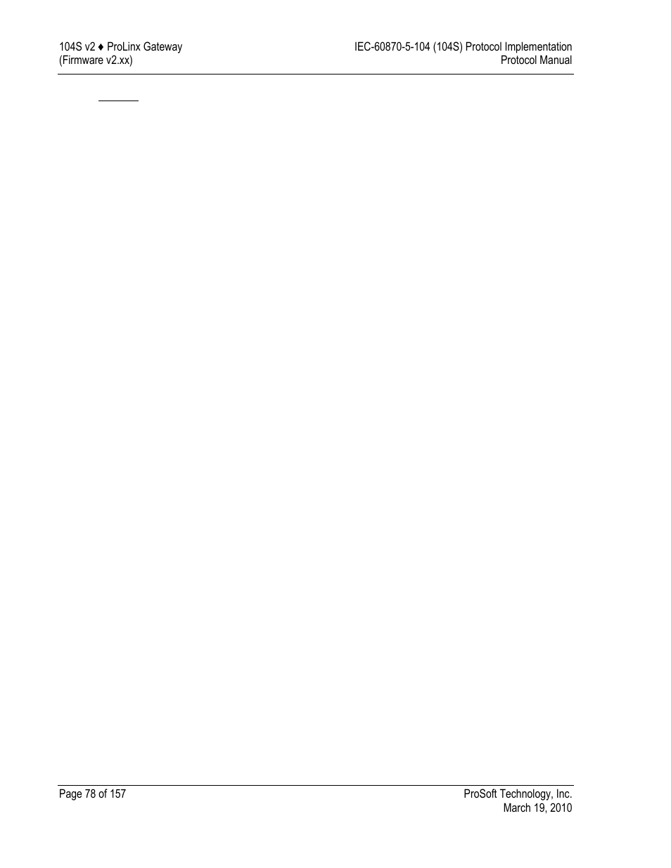 ProSoft Technology 5201-DFNT-104S User Manual | Page 78 / 157