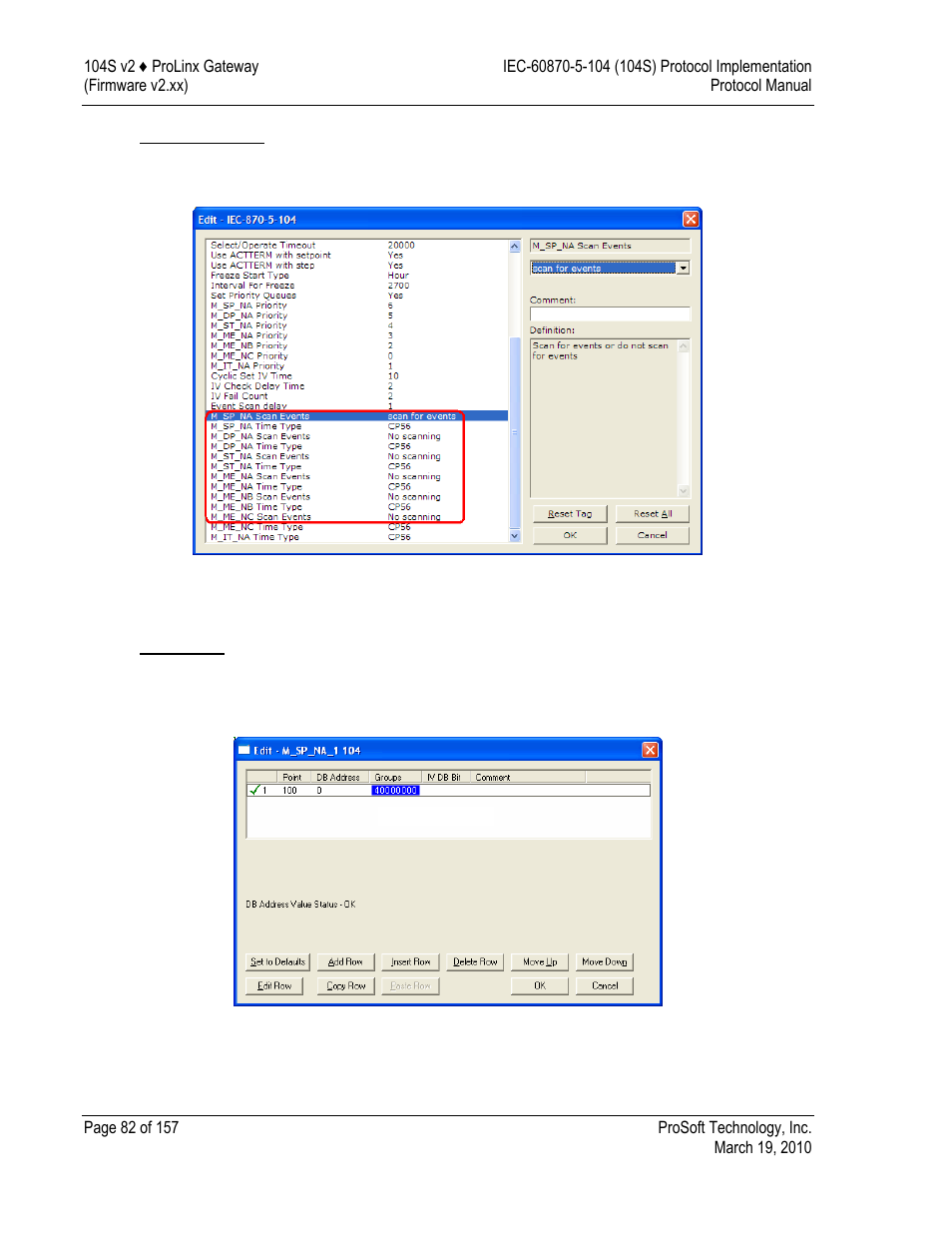 Data type level, Point level | ProSoft Technology 5201-DFNT-104S User Manual | Page 82 / 157