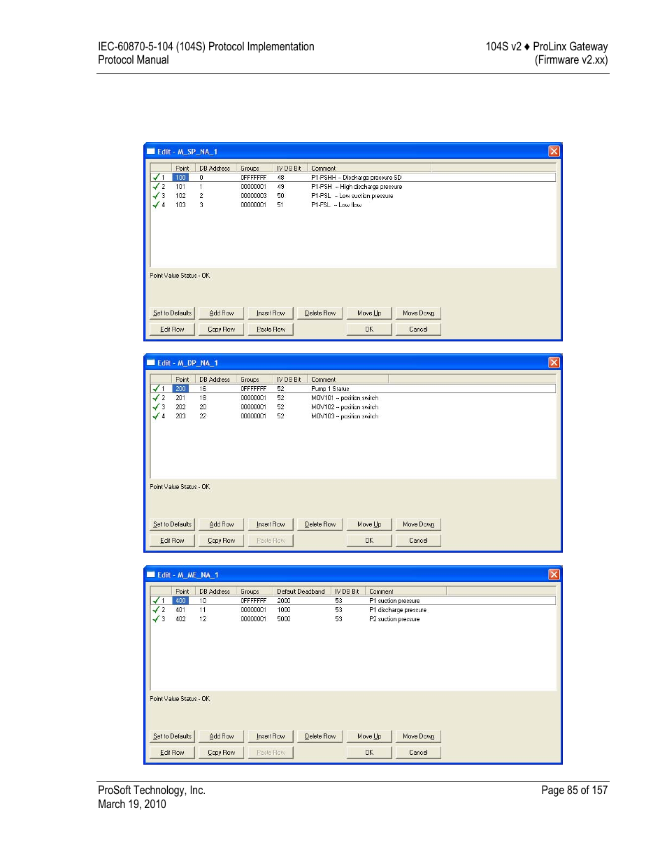 ProSoft Technology 5201-DFNT-104S User Manual | Page 85 / 157