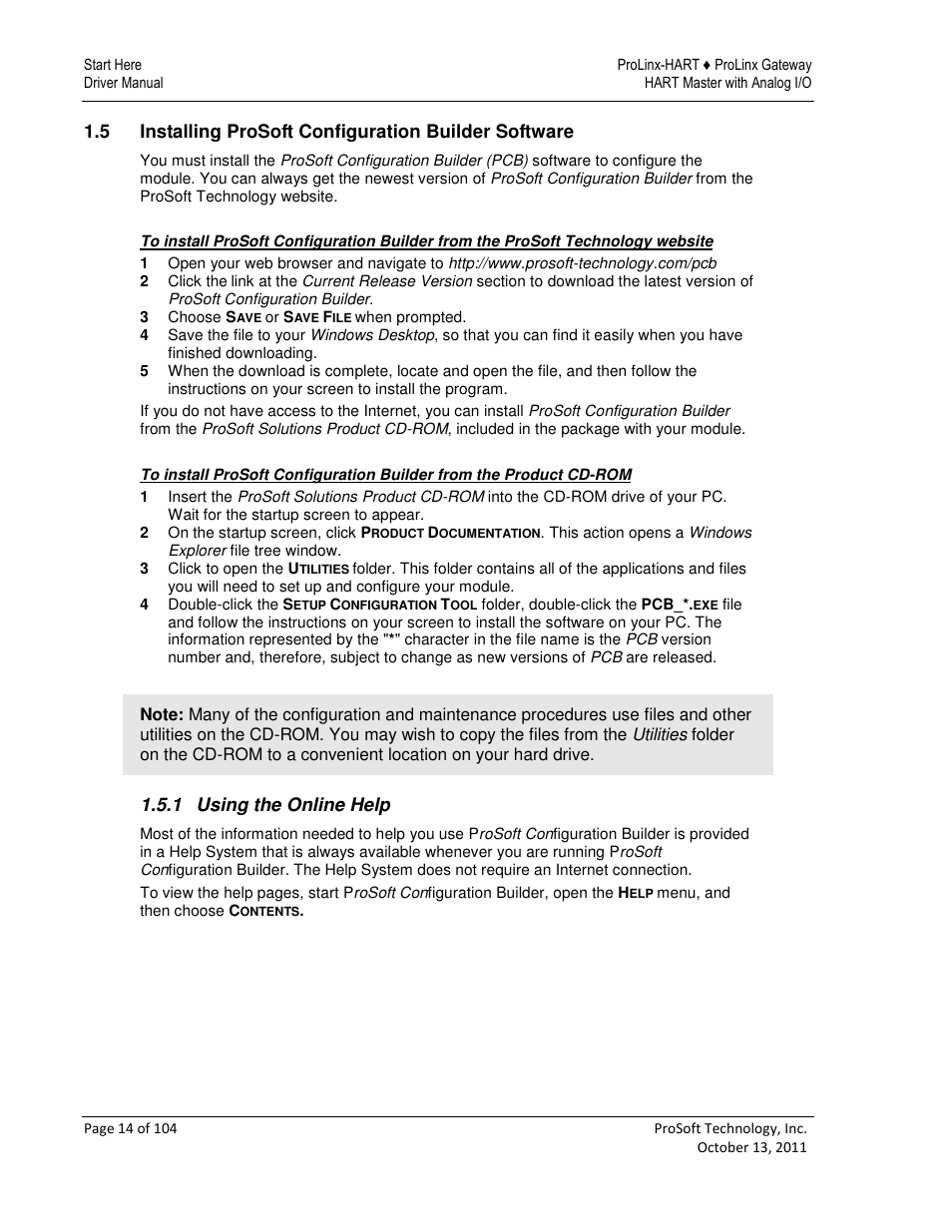 ProSoft Technology 5228-DFNT-HART User Manual | Page 14 / 104