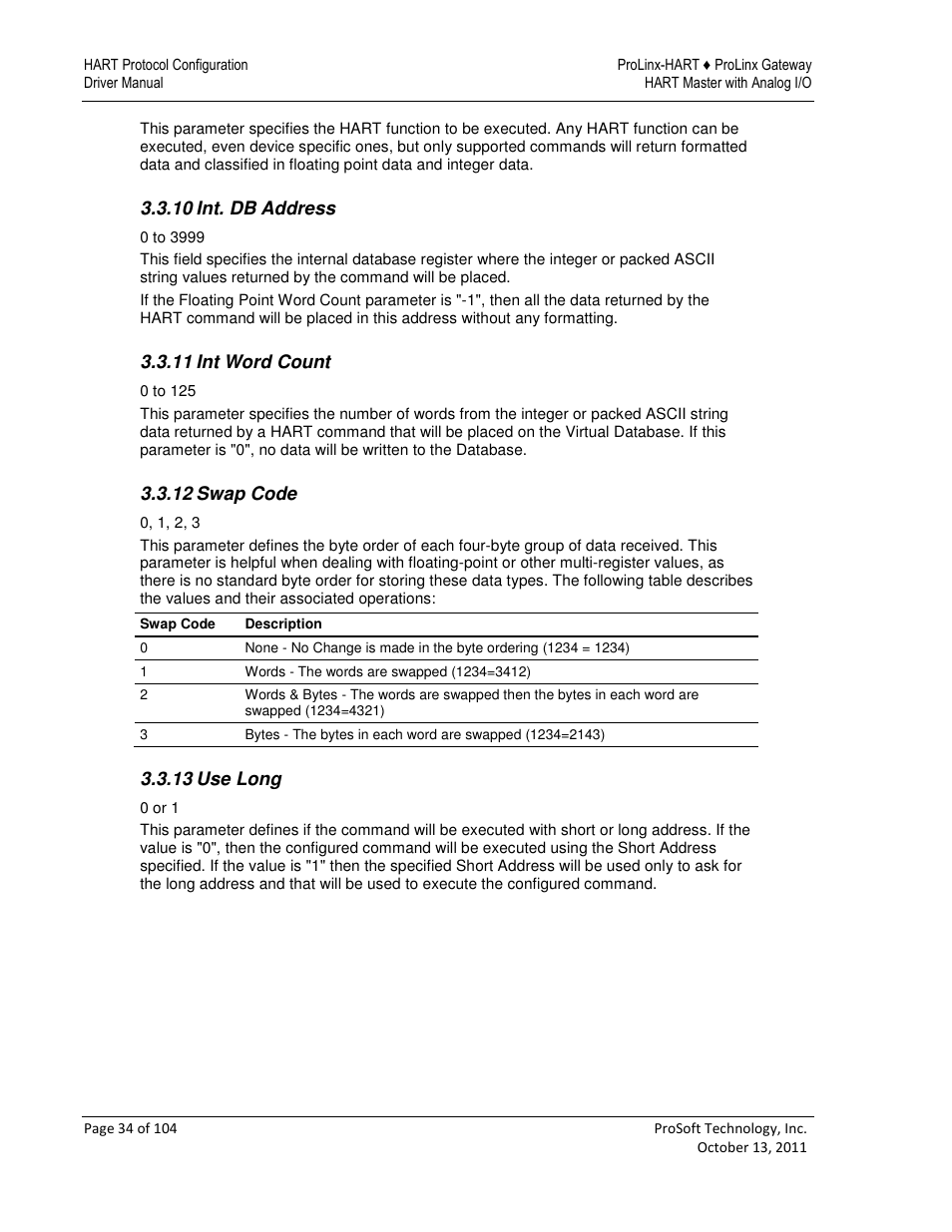 ProSoft Technology 5228-DFNT-HART User Manual | Page 34 / 104