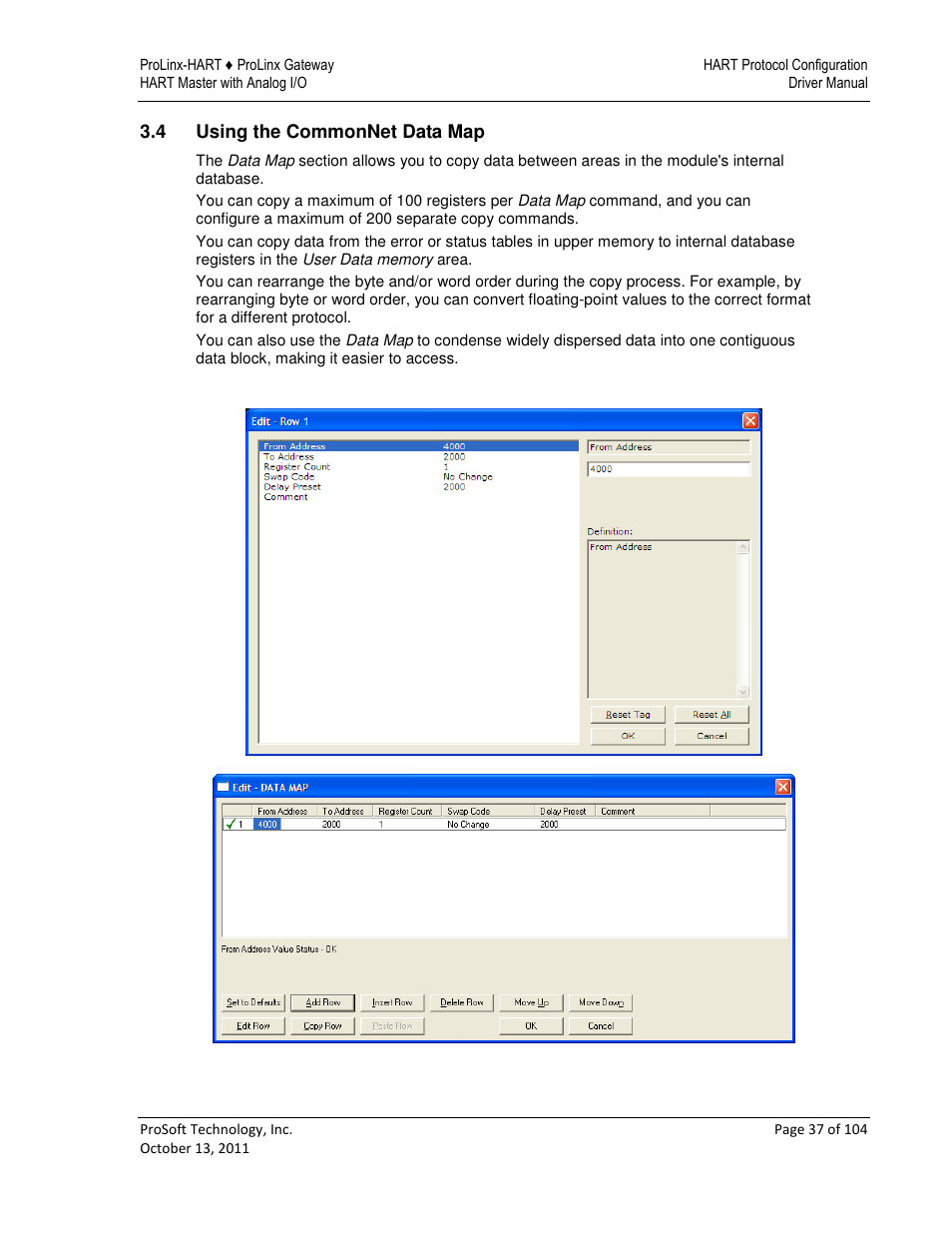 ProSoft Technology 5228-DFNT-HART User Manual | Page 37 / 104