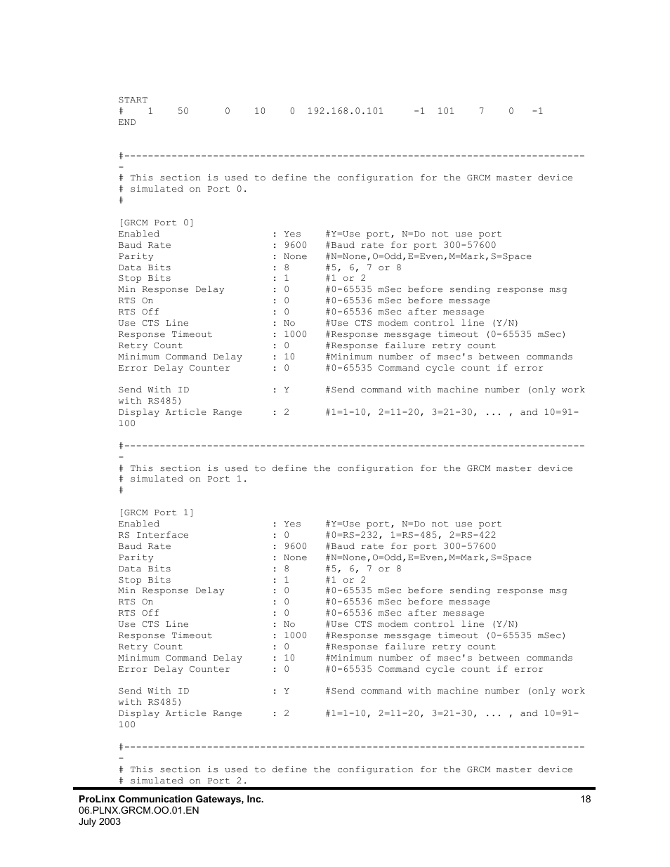 ProSoft Technology 5202-DFNT-GRCM4 User Manual | Page 18 / 24