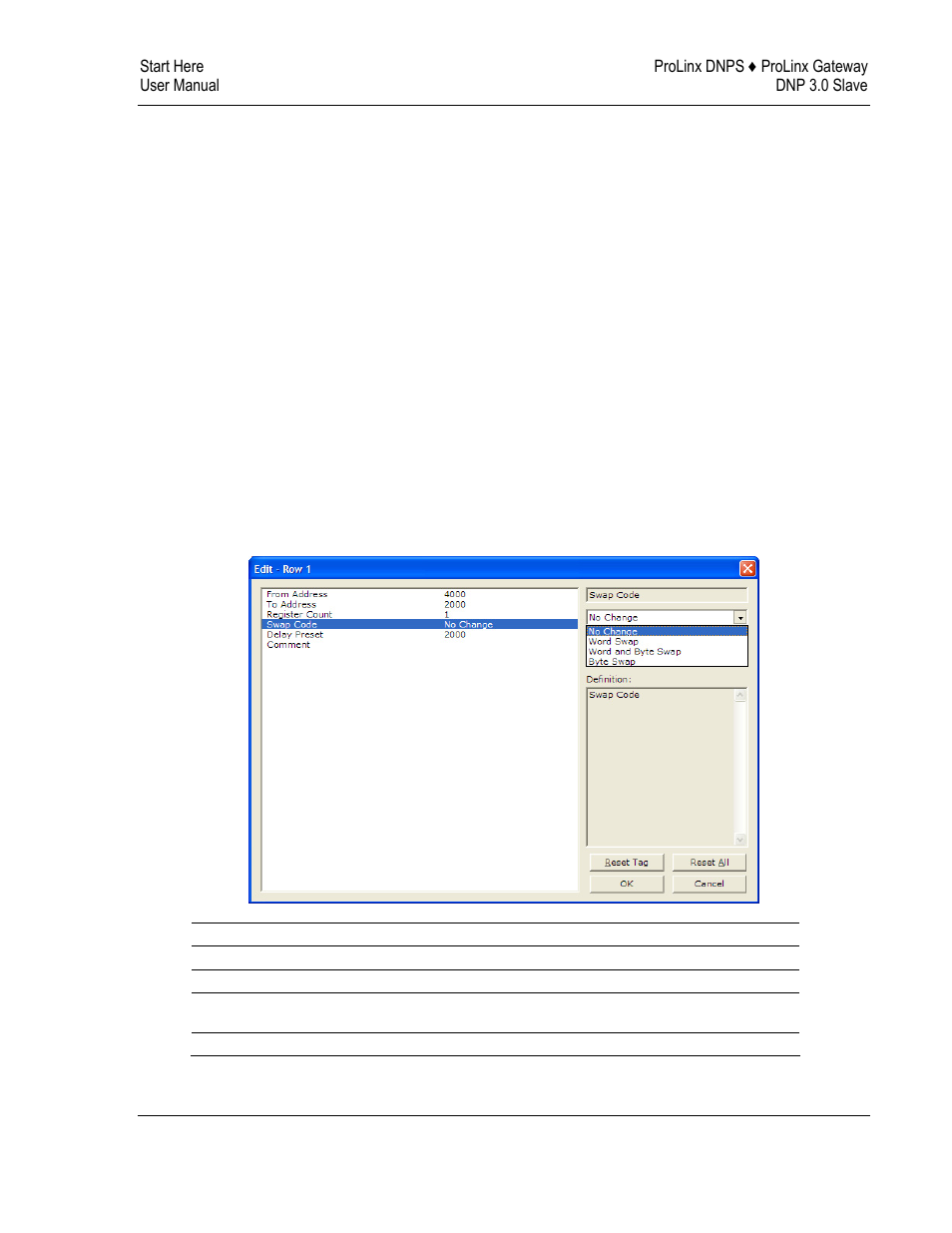 To address, Register count, Swap code | ProSoft Technology 5201-DFNT-DNPS User Manual | Page 27 / 86