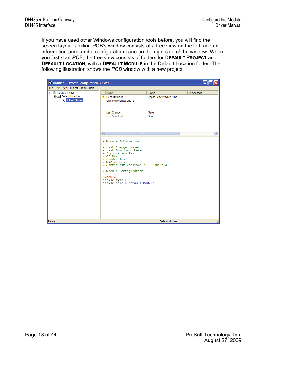 ProSoft Technology 5201-DFNT-DH485 User Manual | Page 18 / 44