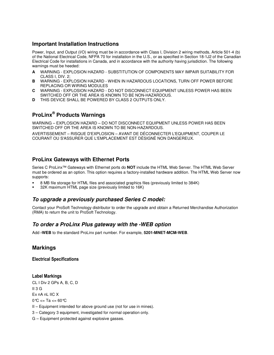 ProSoft Technology 5202-DFNT-DFCM4 User Manual | Page 3 / 88