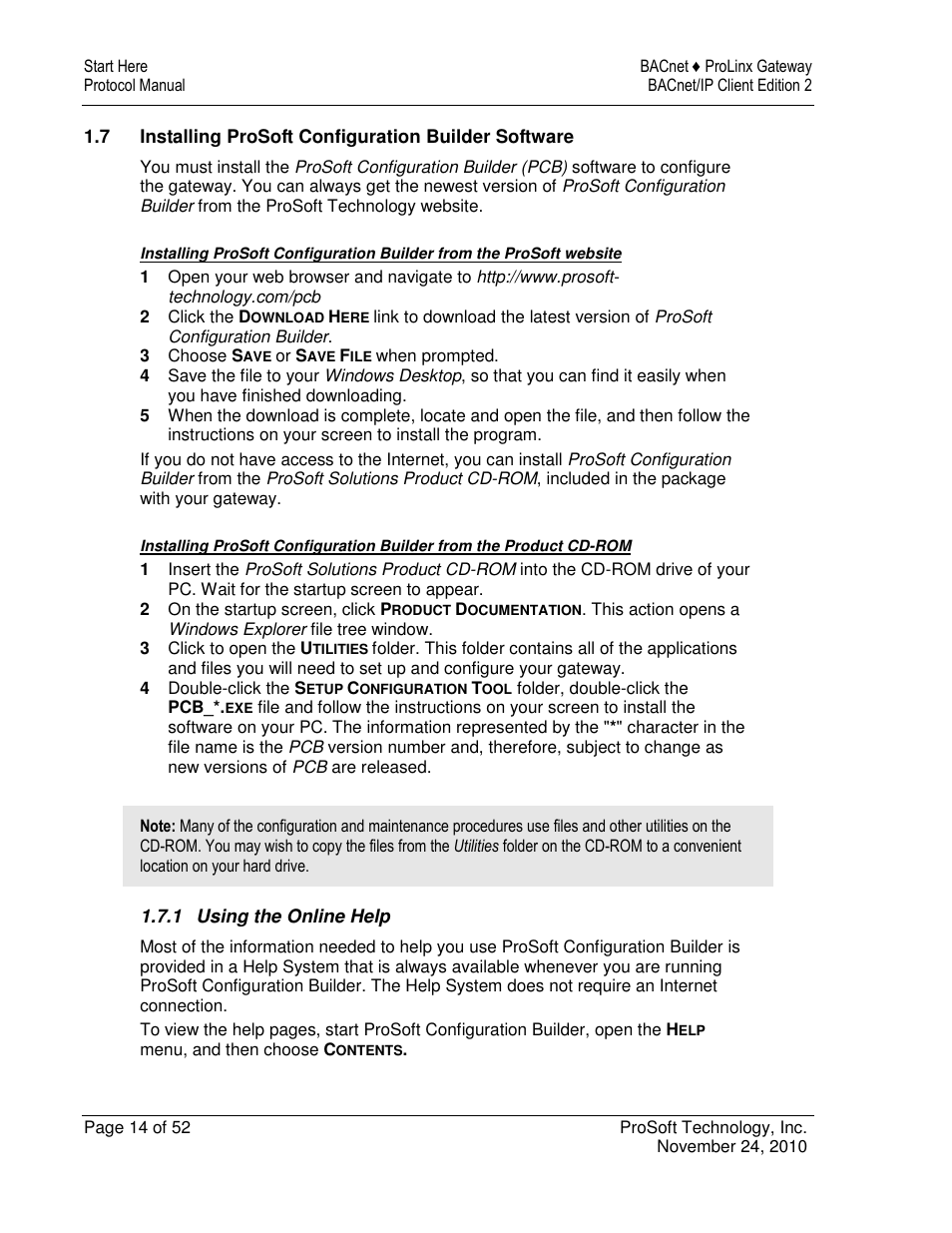 ProSoft Technology 5201-DFNT-BACNET User Manual | Page 14 / 52