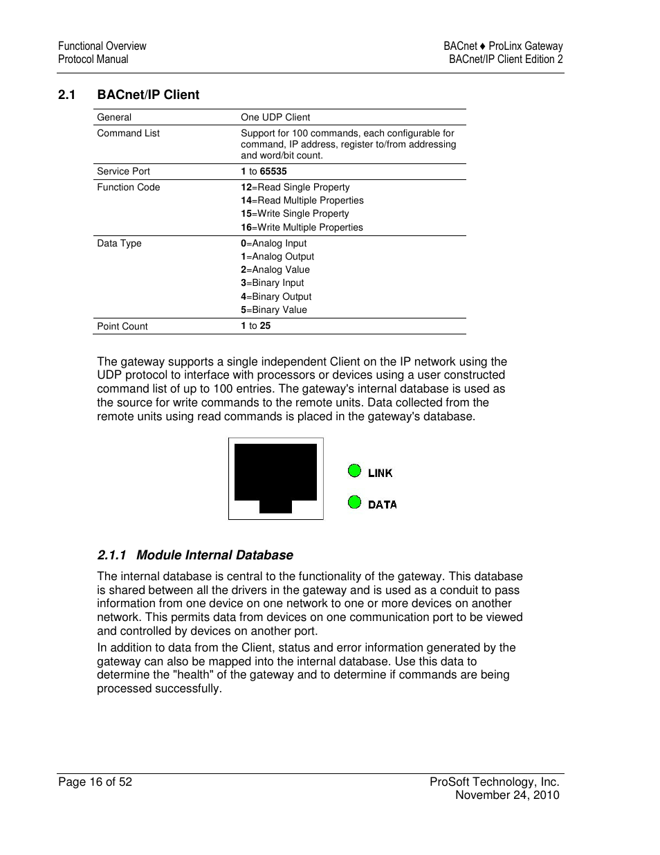 ProSoft Technology 5201-DFNT-BACNET User Manual | Page 16 / 52
