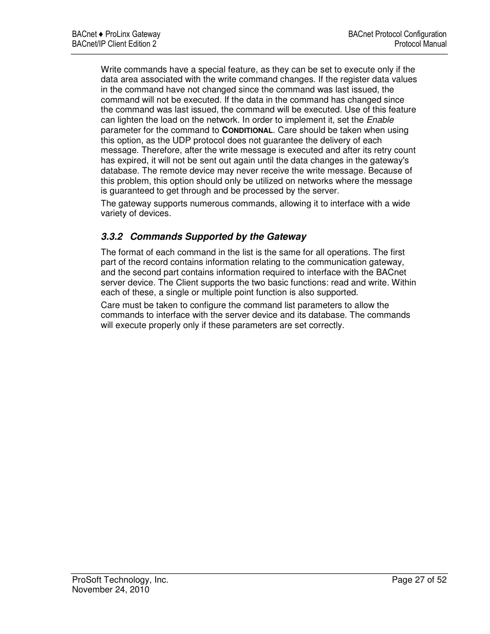 ProSoft Technology 5201-DFNT-BACNET User Manual | Page 27 / 52
