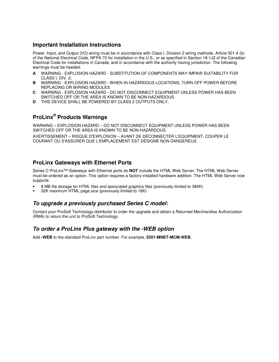 ProSoft Technology 5201-DFNT-BACNET User Manual | Page 3 / 52
