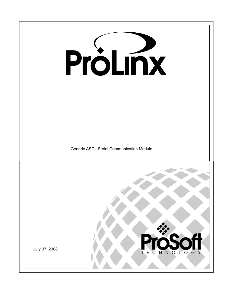 ProSoft Technology 5201-DFNT-ASCII User Manual | 40 pages