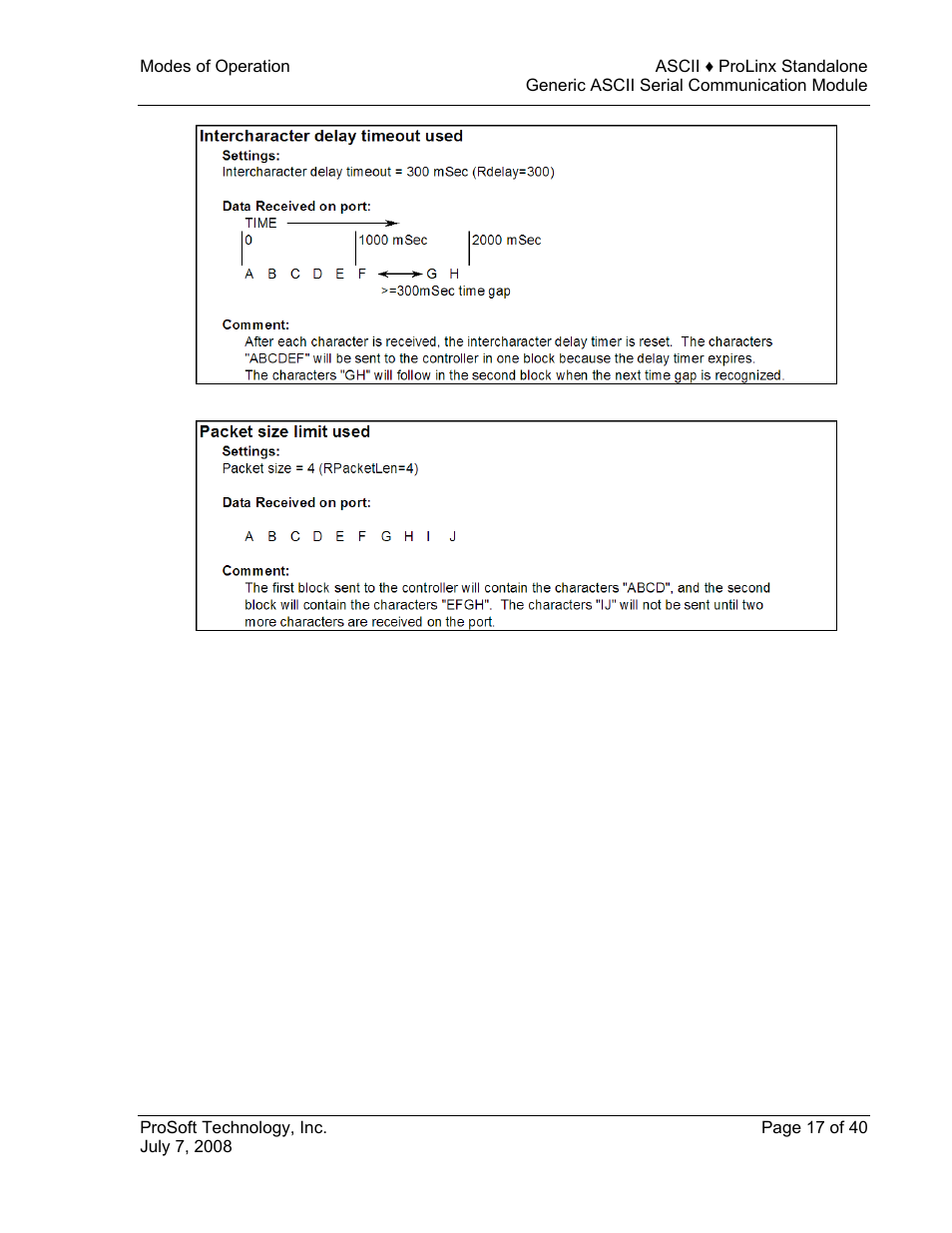 ProSoft Technology 5201-DFNT-ASCII User Manual | Page 17 / 40
