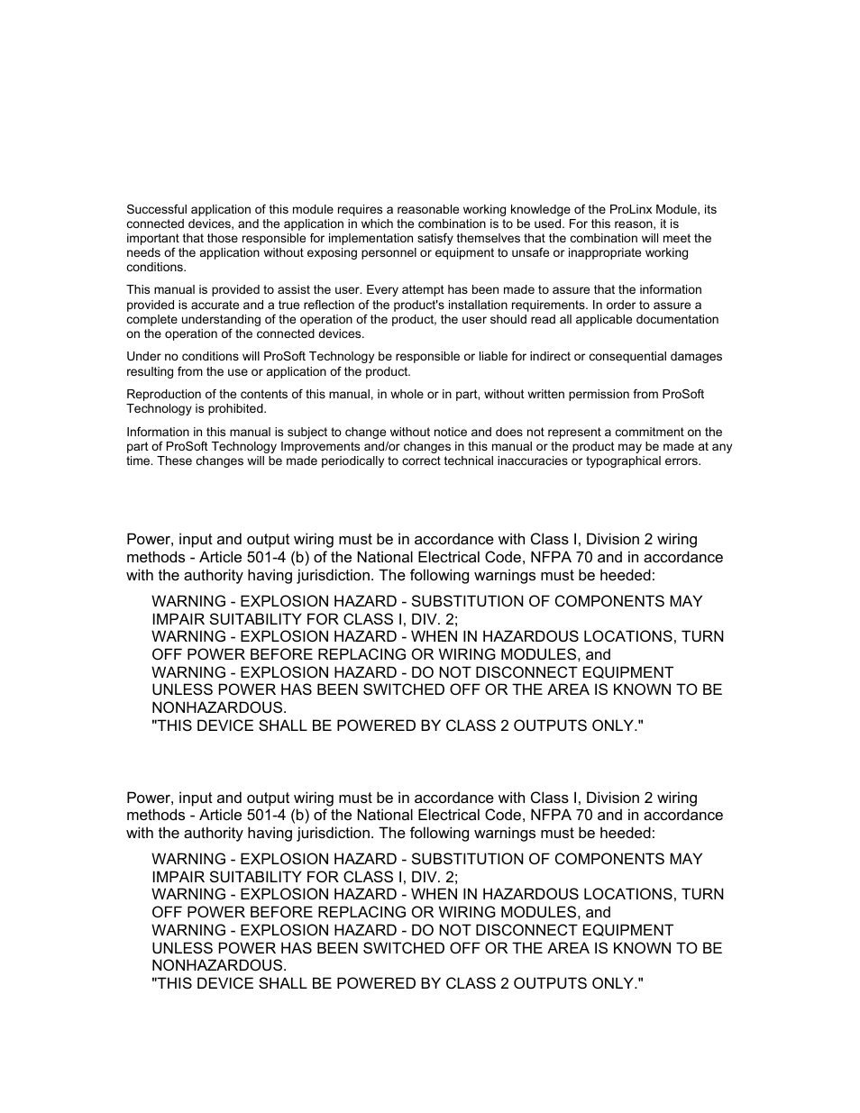Please read this notice | ProSoft Technology 5201-DFNT-ASCII User Manual | Page 2 / 40