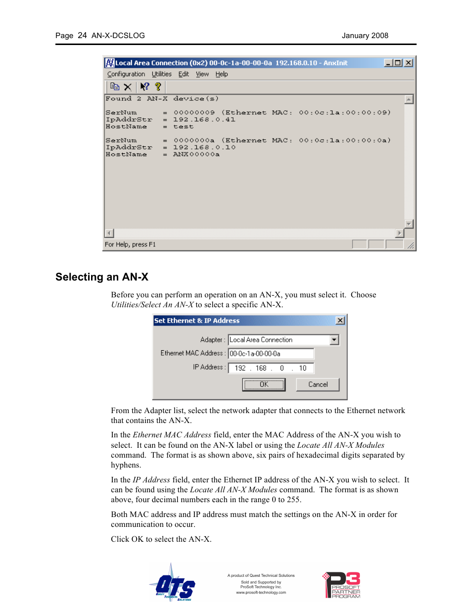 Selecting an an-x | ProSoft Technology AN-X-AMX User Manual | Page 28 / 44