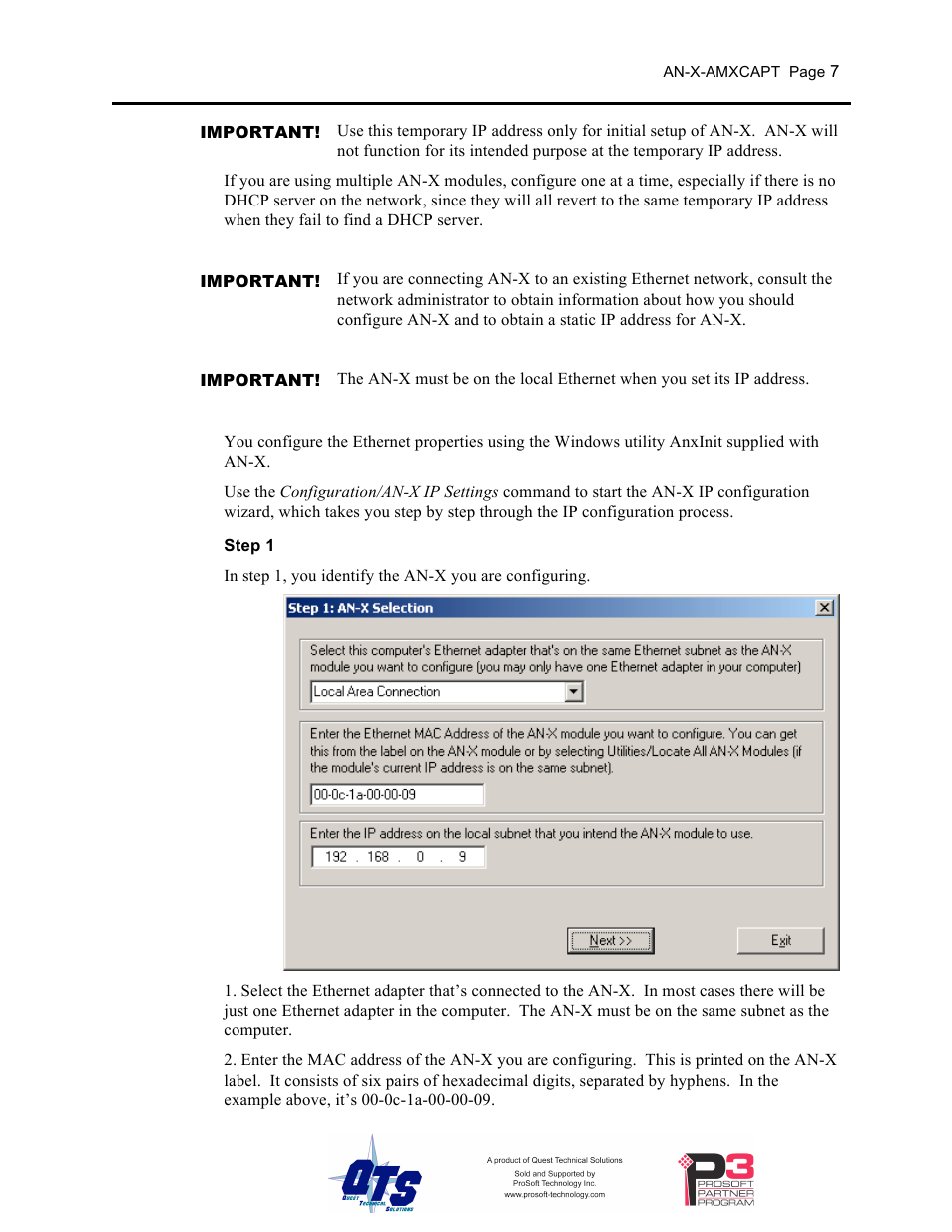 ProSoft Technology AN-X-AMX User Manual | Page 11 / 50