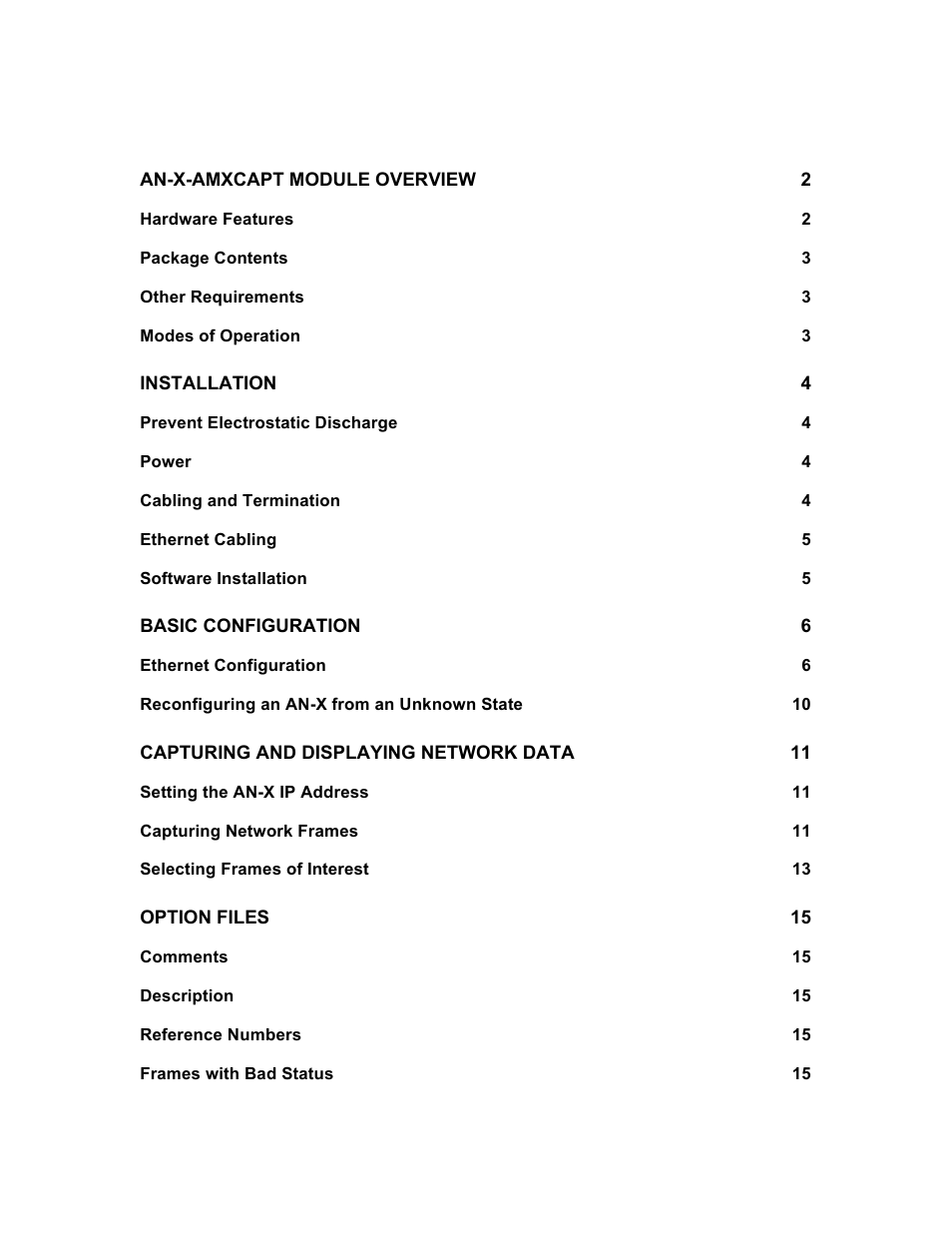 ProSoft Technology AN-X-AMX User Manual | Page 3 / 50