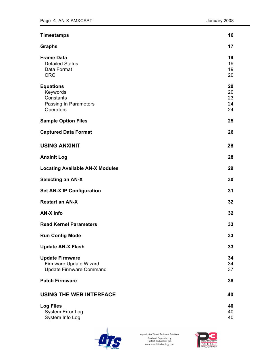 ProSoft Technology AN-X-AMX User Manual | Page 4 / 50