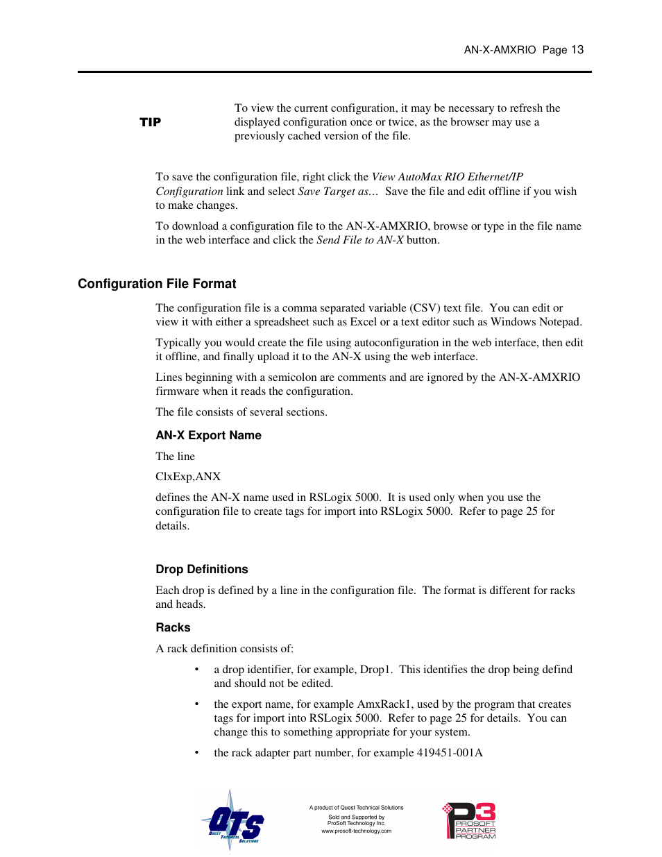 ProSoft Technology AN-X-AMX User Manual | Page 17 / 55