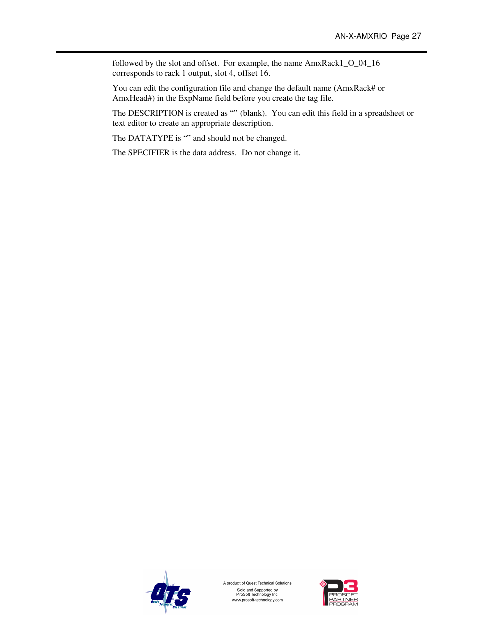 ProSoft Technology AN-X-AMX User Manual | Page 31 / 55