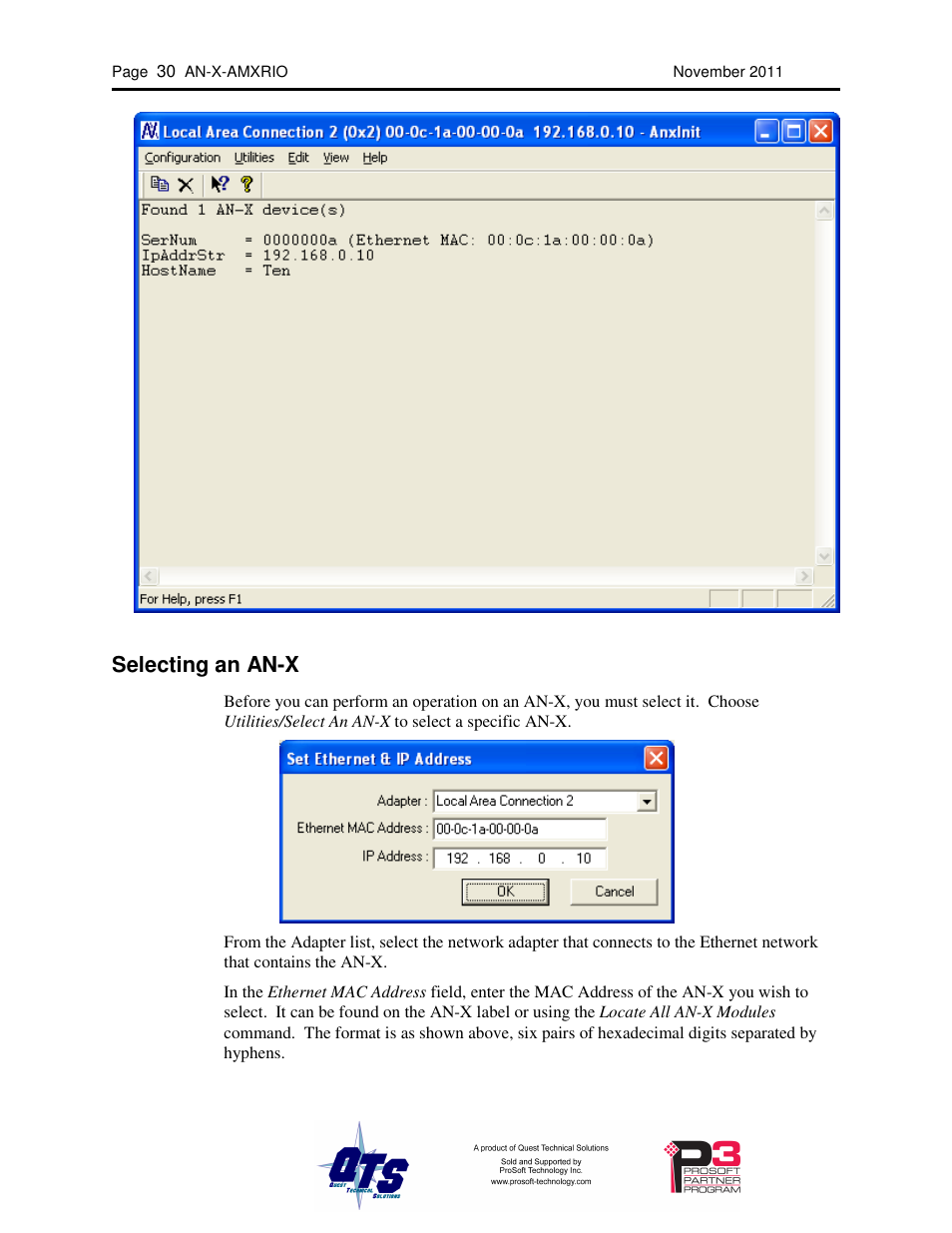 Selecting an an-x | ProSoft Technology AN-X-AMX User Manual | Page 34 / 55