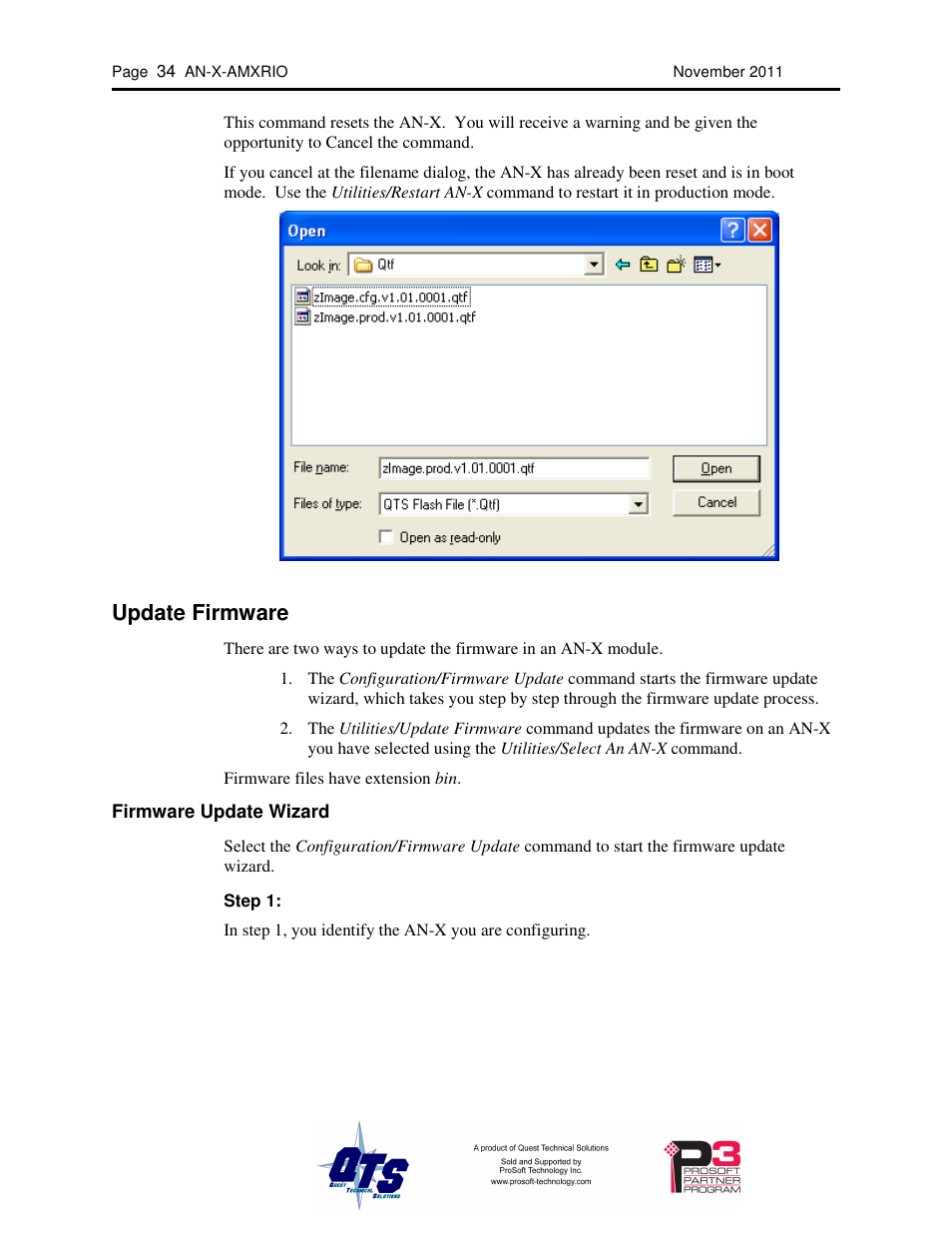 Update firmware | ProSoft Technology AN-X-AMX User Manual | Page 38 / 55