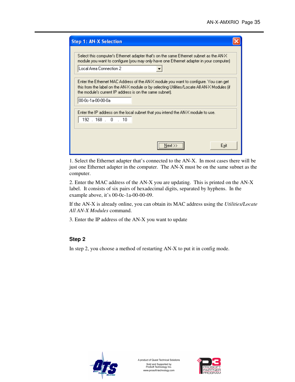 ProSoft Technology AN-X-AMX User Manual | Page 39 / 55