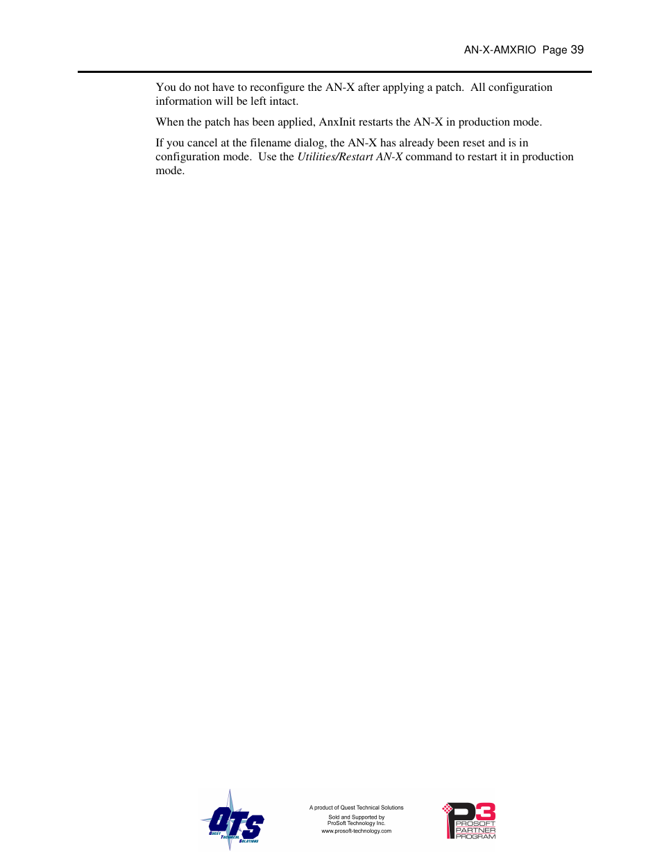 ProSoft Technology AN-X-AMX User Manual | Page 43 / 55